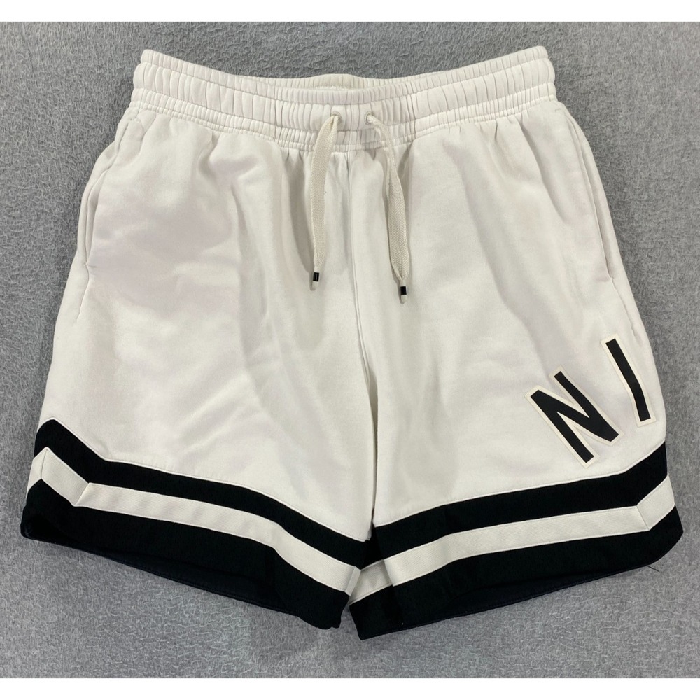 Nike Air Men's Fleece Spell Out Shorts Size Large Drawstring Elastic Waist